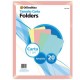 Folder carta colores varios paquete con 20 piezas