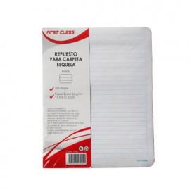 Hojas Para Carpeta Esquela 10 0 H Raya Sigel