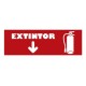 Señalizacion Extinguidor 23x7.5 cm. Sigel