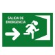 Señalización "Salida emergencia" 22.8x15.2cm Sigel