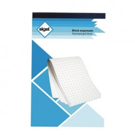 Block Esquela Engomado Cuadro Grande 80 hojas 68G/M2