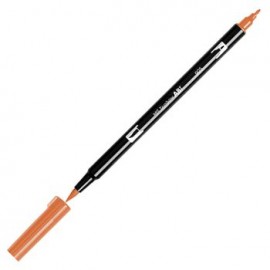 Marcador Dual Brush color Rojo Anaranjado