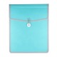 PORTADOCUMENTOS VERTICAL CARTA CON LIGA COLOR AQUA PZA