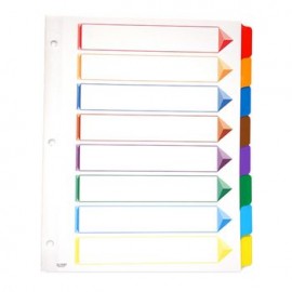 Separador Omni-Dex 8 Pestañas Multicolor