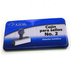 Cojín para Sellos Azor 2 Metálico Sin Tinta