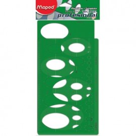 Plantillas Profesionales, Elipses, De 10 A 100Mm, 2 piezas