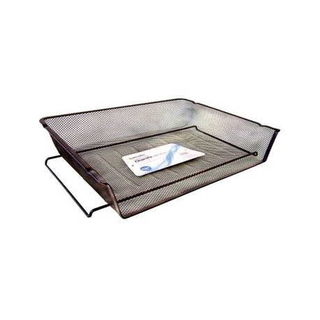 Charola Apliable Carta Negro Malla 37X27X8Cm Omx