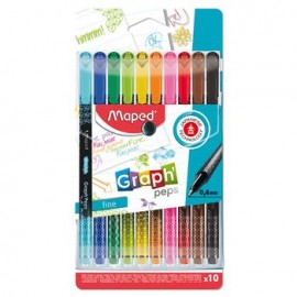 Rotulador Fino Grapg Peps x10 Funda