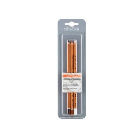 Blister C3 Lapices De Carbon Graso "Nero" Ext Blando, Blando