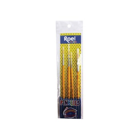 Set Depinceles Artisticosñ7 Planos Con 4Piezas Toray
