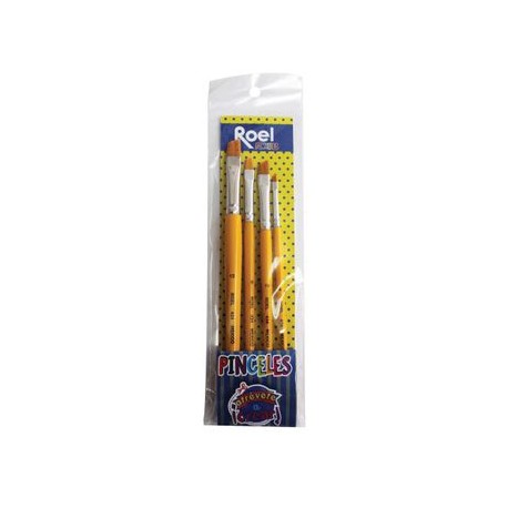 Set Depinceles Artisticosñ6 Biselados Con 4P Toray Oleo