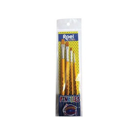 SET DEPINCELES ARTISTICOSÑ7 PLANOS CON 4piezas TORAY