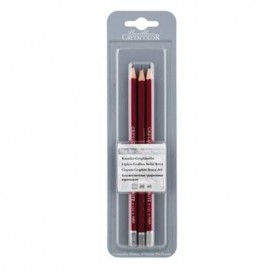Set Cleos Fine Art Con 3 Lapices De Grafito. Hb, 2H, 4H.