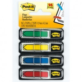 POST-IT MINIBANDERITAS FLECHA COLORES PRIMARIOS