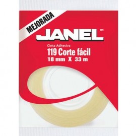 Cinta Transparente Janel 18X33 Pieza