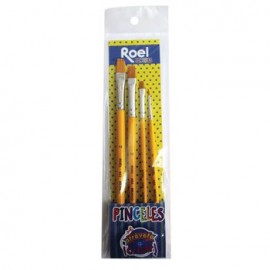 SET DEPINCELES ARTISTICOSÑ7 PLANOS CON 4piezas TORAY