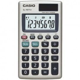 Calculadora De Bolsa Casio Sl-797Tv-Gd