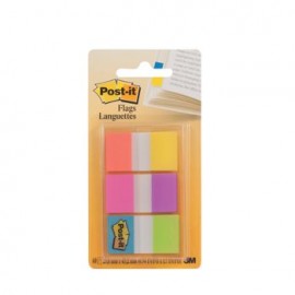 BANDERITAS POST-IT 1" COLORES BRILLANTES MEZCLADOS