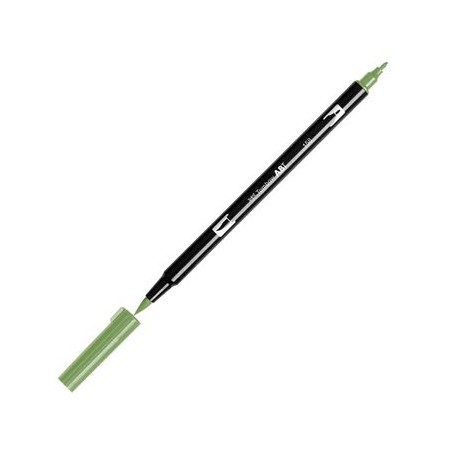 Marcador Dual Brush Color Oliva Oscuro