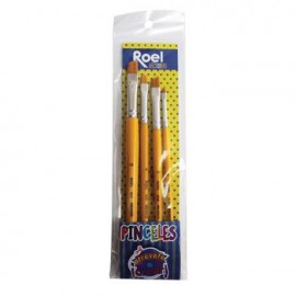 Set Depinceles Artisticosñ6 Biselados Con 4P Toray Oleo