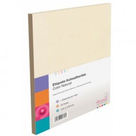 ETIQUETA COLOR NATURAL CARTA 50 H