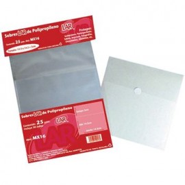 Sobre Transparente Celofan 14.5X14.5 Pqte 25 piezas LAR