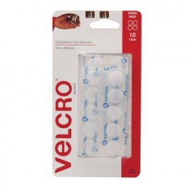 Circulos Sujetadores Velcro 1.5cm diametro 10 juegos blancos