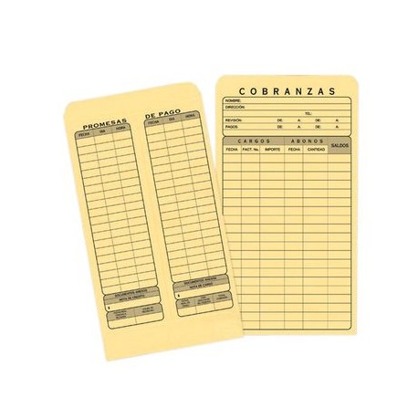 Sobre Solapa Engomada Manila Cobranza 90 Grs 40 piezas