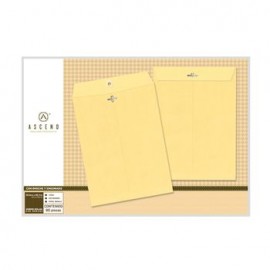 Sobre Bolsa/Broche Manila Legal 10 5Grs 80 piezas