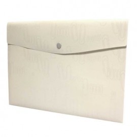 Sobre Portadocumentos Horizontal con Broche Carta Blanco