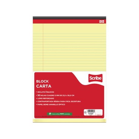 BLOCK PEGADO CARTA OFFICE LINE C5 50 H