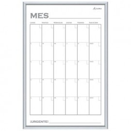 Pintarrón Metálico Planeador Mensual 40x60 cm