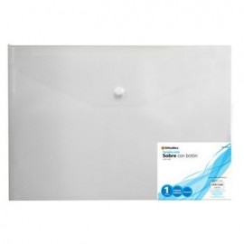 Sobre OfficeMax Polipropileno Carta Horizontal con Botón Colores