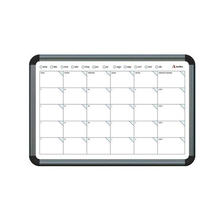 Pintarrón Planeador Mensual Ice Board 40x60 cm