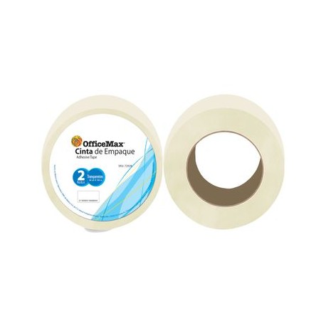 CINTA EMPAQUE TRANSPARENTE 48X150 2PK OFFICEMAX