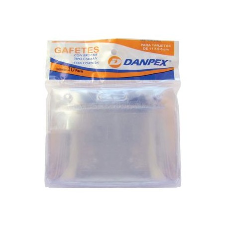 Portagafete Con Caimán 11X6 Cm 10 Piezas