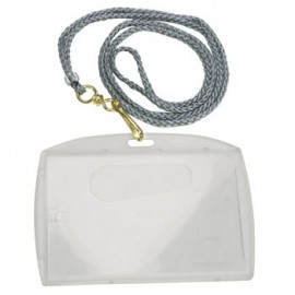 Portagafete Con Cordon Sablón 6cm x 9cm