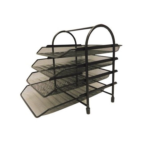 Charola Mesh 4 Niveles Negro 350 x295x350 mm