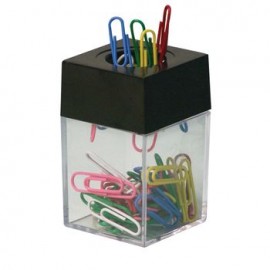 DESPACHADOR DE CLIPS CHICO CON 50 CLIPS DE COLORES DE 28MM