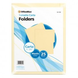 FOLDER CARTA MANILA OMX 25PZ 178GRS