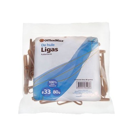 LIGAS COLOR NATURAL N°33 80 GR OFFICEMAX