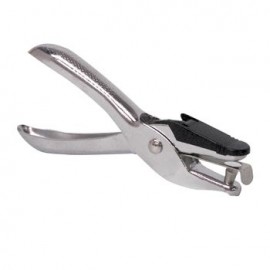 Perforadora 1 Orificio. Acero Inoxidable. Cap 5 Hojas Omx