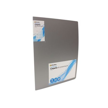 Carpeta Polipropileno Con 40 Micas.Carta.Colores Metalicos