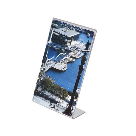 Portaletrero De Acrílico Vertical 4X6 Pulgadas OMX