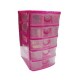 Mini Cajonera Escritorio 5 Niveles Rosa/Azul