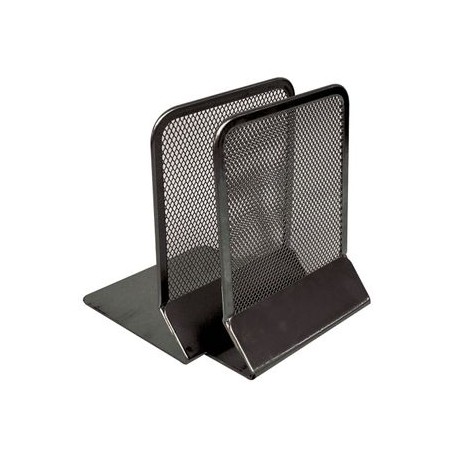 Sujetalibros negro Malla 16X10.5X10.5Cm Omx