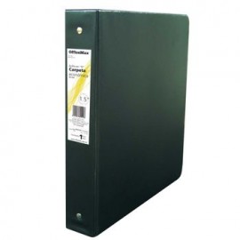 CARPETA BASICA CARTA NEGRA 1.5" HERRAJE EN 0 OFFICEMAX®