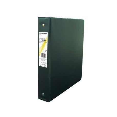 CARPETA BASICA CARTA NEGRA 1.5" HERRAJE EN 0 OFFICEMAX®