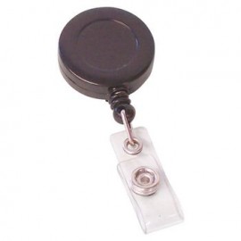 PORTAGAFETE RETRACTIL. Plástico RIGIDO NEGRO. 4 PIEZAS OMX