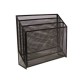 Clasificador Triple negro Malla 32X30X9Cm Omx